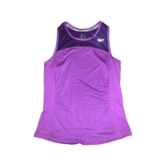 Women's Purple Nike Dri Fit Running Tank Size Medium - Picture 1 of 5